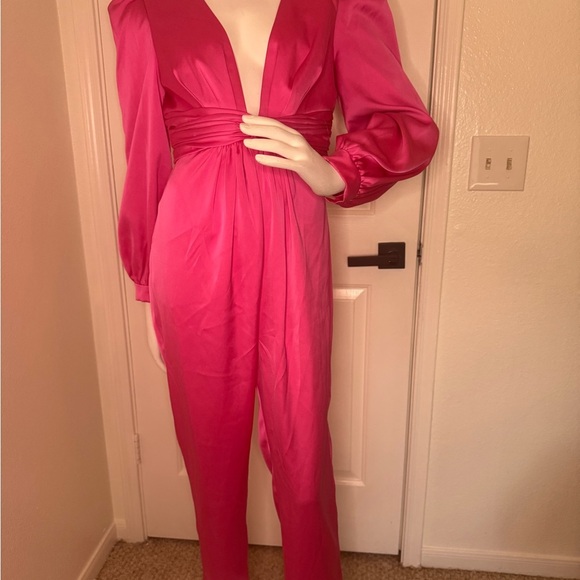 Mac Duggal Elegant Pink Jumpsuit - Picture 2 of 14